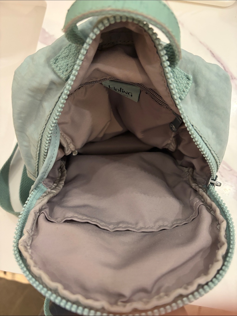 Kipling Mini Backpack in Mint - Picture 3 of 5